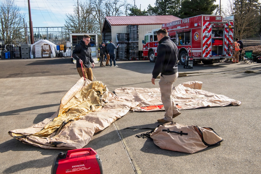 Oregon National Guard takes part in emergency response Air Monitoring Exercise