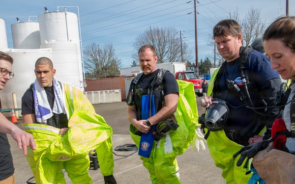 Oregon National Guard takes part in emergency response Air Monitoring Exercise