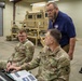 The 1-181st Field Artillery Regiment learns about the Engagement Skills Trainer