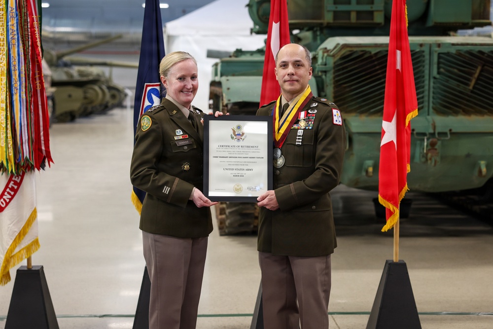 CW5 Danny K. Taylor retires after more than three decades of Army service