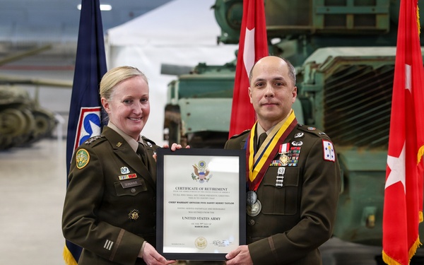 CW5 Danny K. Taylor retires after more than three decades of Army service