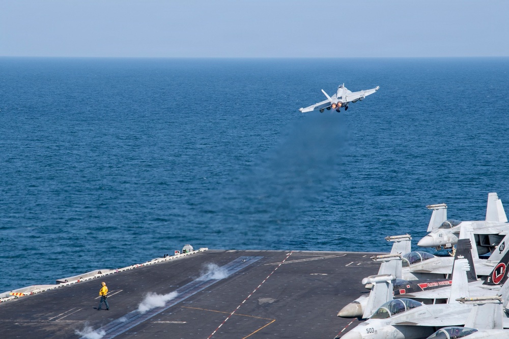 USS Abraham Lincoln Conducts Flight Operations in Support of Operation Epic Fury
