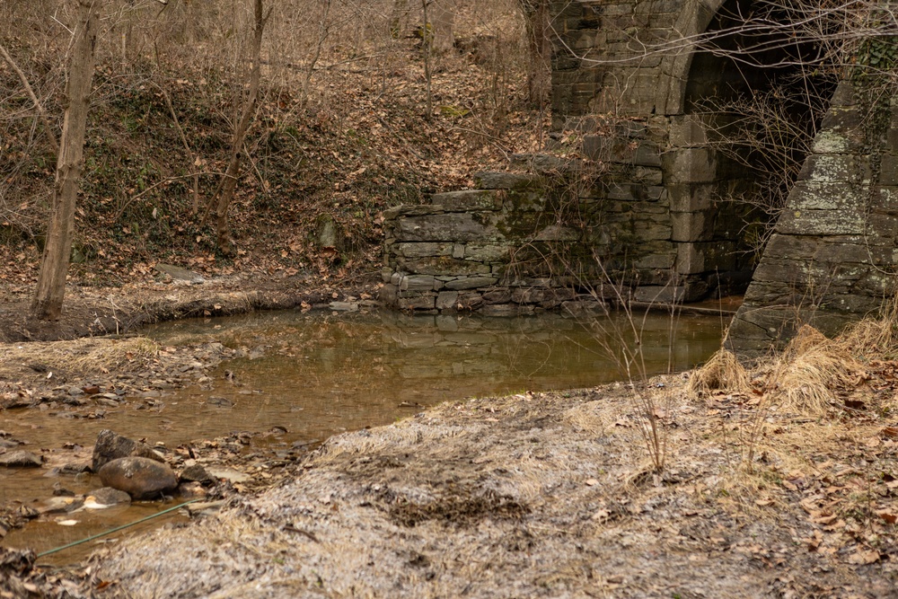 USACE Omaha District Rapid Response Technical Center of Expertise team assesses remediation areas at Potomac Interceptor collapse site