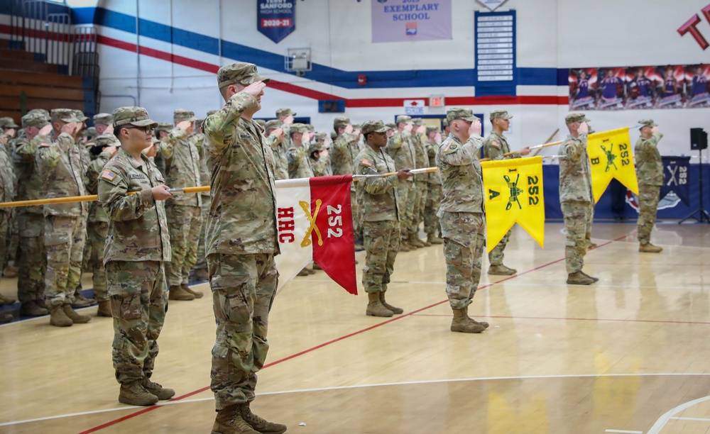 NCNG 1-252nd Armor Regiment Transitions to the 1-119th Infantry Regiment
