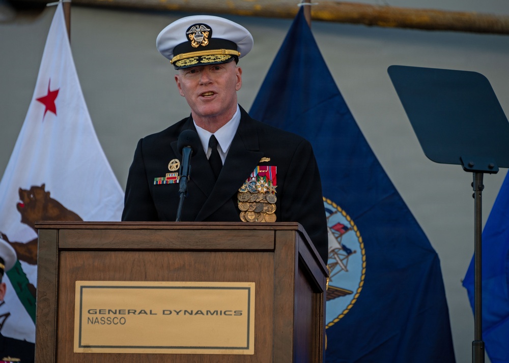 C3F Attends USS Hector A. Cafferata Jr. (ESB-8) Christening Ceremony