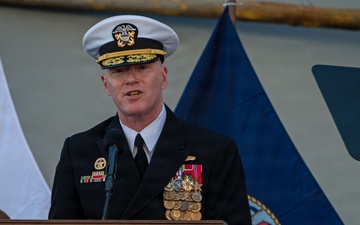 C3F Attends USS Hector A. Cafferata Jr. (ESB-8) Christening Ceremony