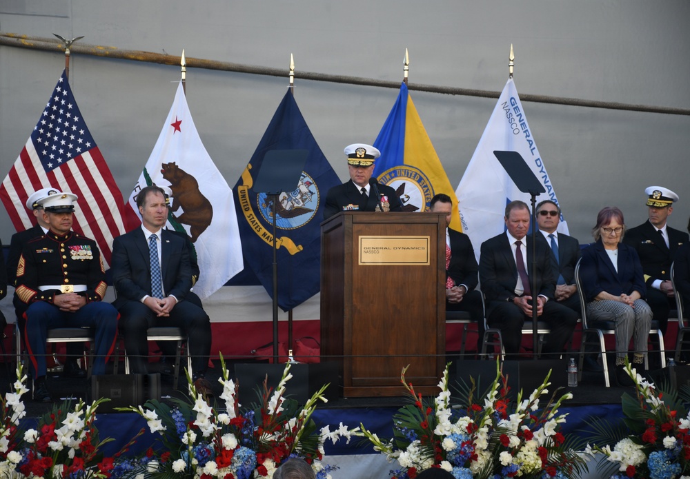 MSC’s Newest Ship USNS Hector A. Cafferata Jr. Christened at General Dynamics NASSCO San Diego