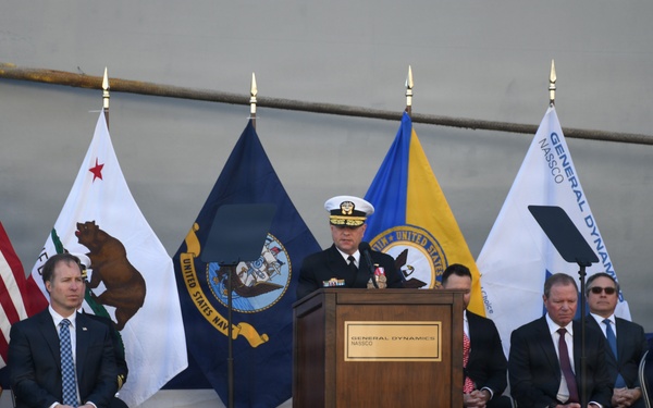 MSC’s Newest Ship USNS Hector A. Cafferata Jr. Christened at General Dynamics NASSCO San Diego