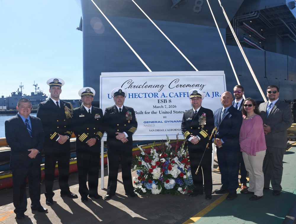 MSC’s Newest Ship USNS Hector A. Cafferata Jr. Christened at General Dynamics NASSCO San Diego