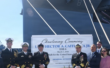 MSC’s Newest Ship USNS Hector A. Cafferata Jr. Christened at General Dynamics NASSCO San Diego