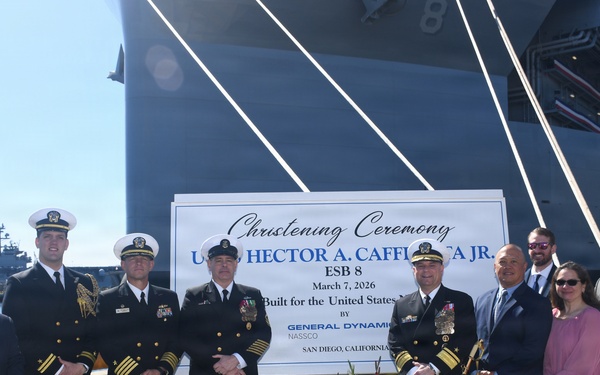 MSC’s Newest Ship USNS Hector A. Cafferata Jr. Christened at General Dynamics NASSCO San Diego