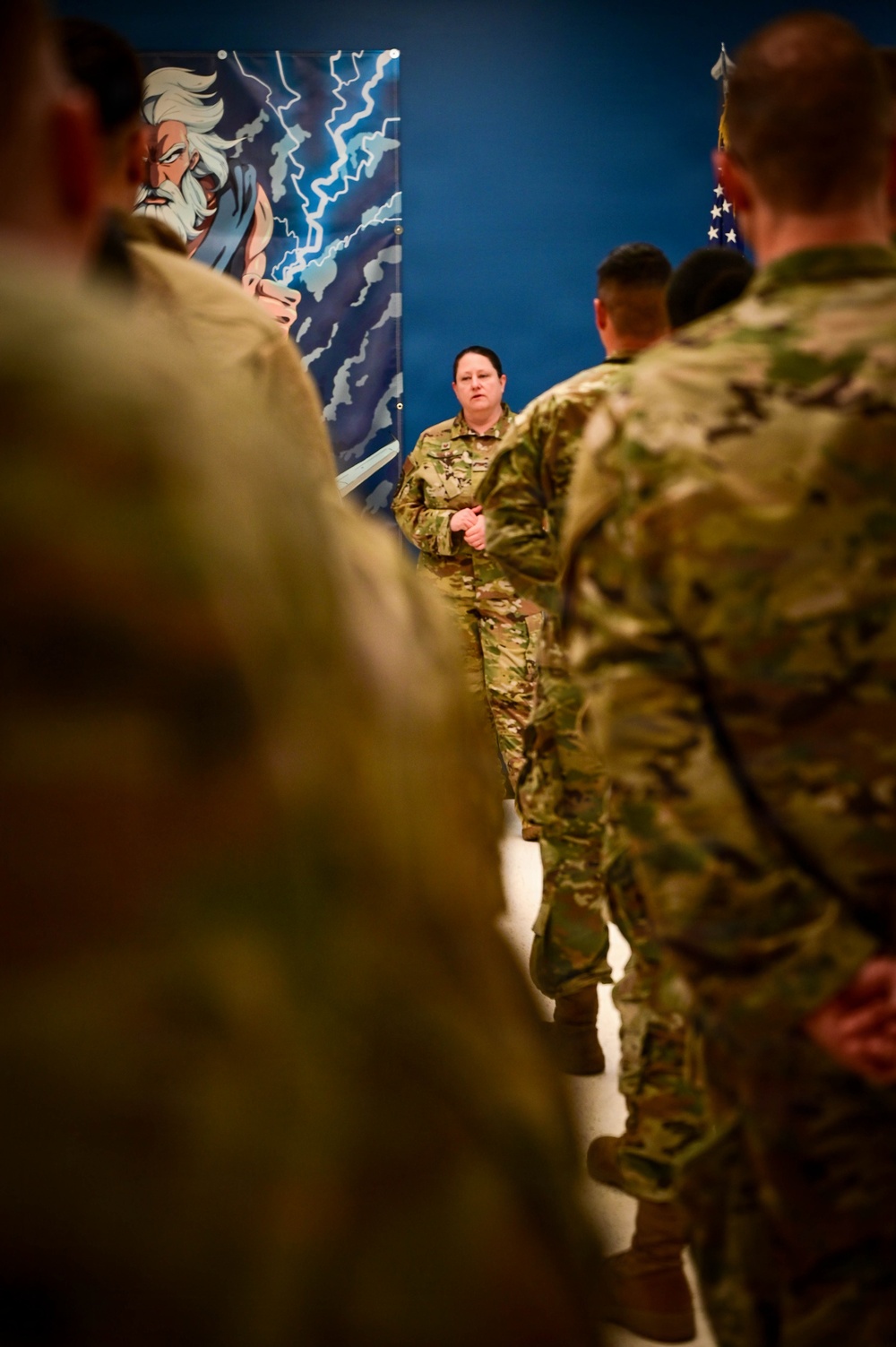 513th Command Team Visits the 513th Maintenance Squadron