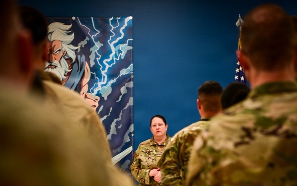 513th Command Team Visits the 513th Maintenance Squadron