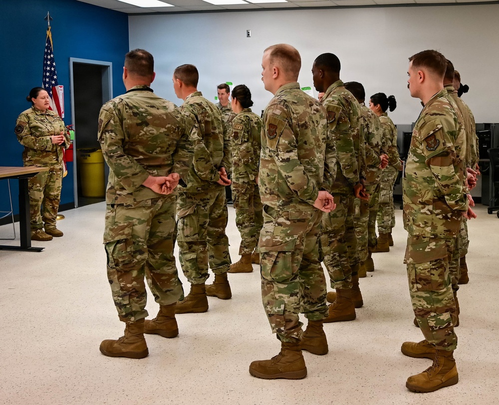 513th Command Team Visits the 513th Maintenance Squadron