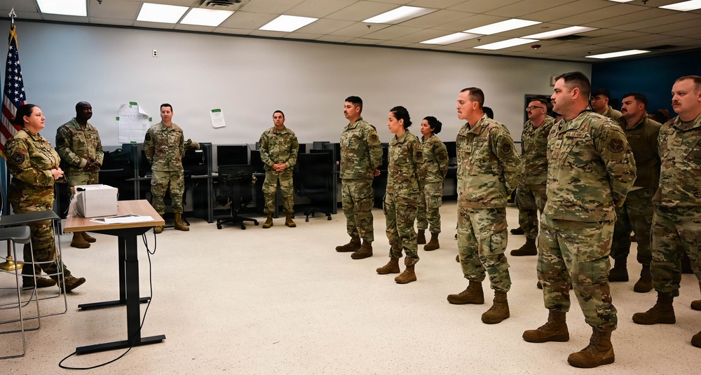 513th Command Team Visits the 513th Maintenance Squadron