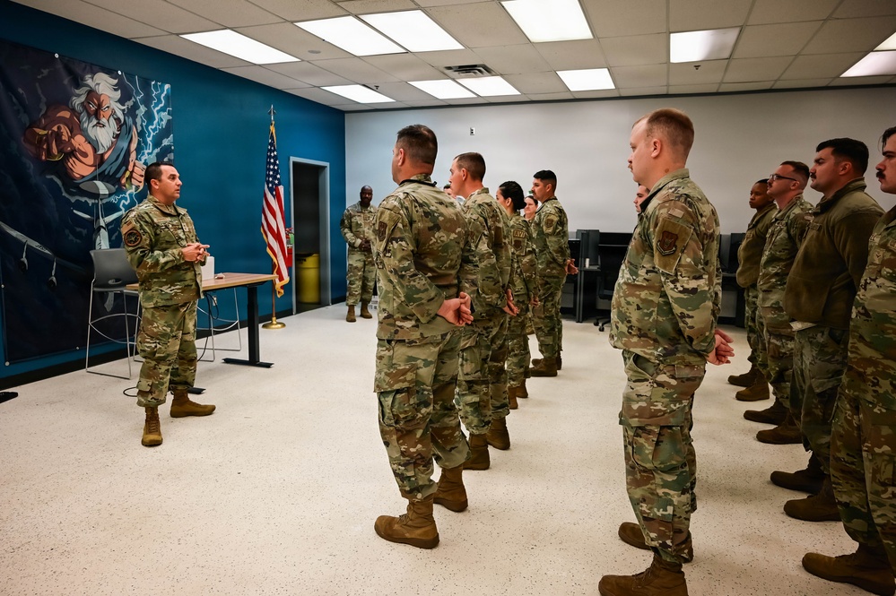 513th Command Team Visits the 513th Maintenance Squadron