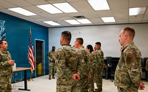 513th Command Team Visits the 513th Maintenance Squadron