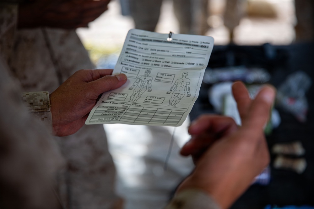 The 7th Marine Regiment provides casualty care refresher training