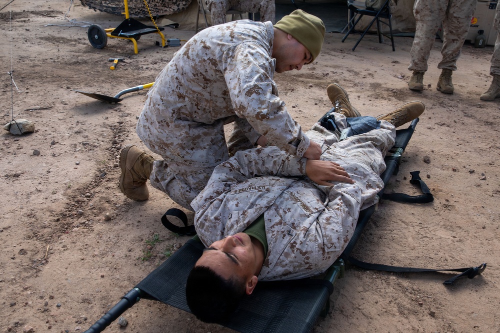 The 7th Marine Regiment provides casualty care refresher training