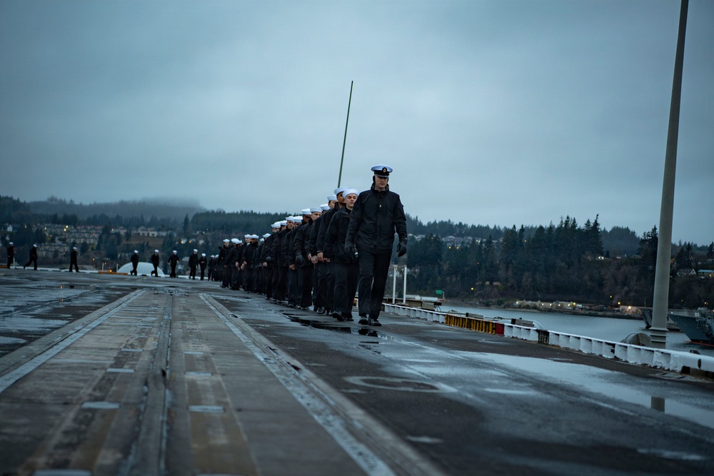 USS Nimitz Final Bremerton Departure