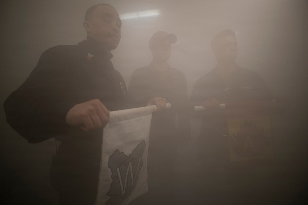 USS Tripoli Conducts Damage Control Drill