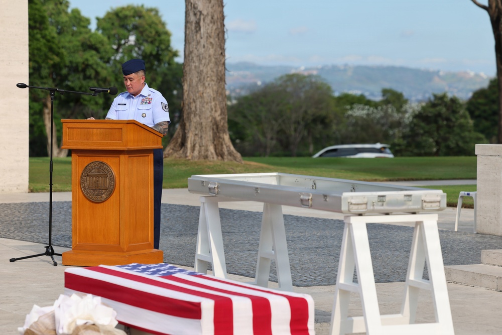 Defense POW/MIA Accounting Agency Conducts First Ever Repatriation Ceremony at Manila American Cemetery and Memorial: Marks 100 Disinterments in FY2026