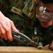 513th Maintenance Squadron Airmen practice safety wiring