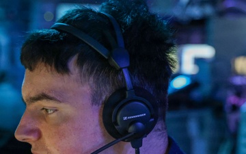 Arleigh Burke-class guided-missile destroyer USS John Finn (DDG 113) supports Operation Epic Fury