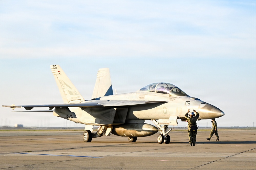 U.S. Navy Aircraft Arrive at Moffett Field for SBLX Week