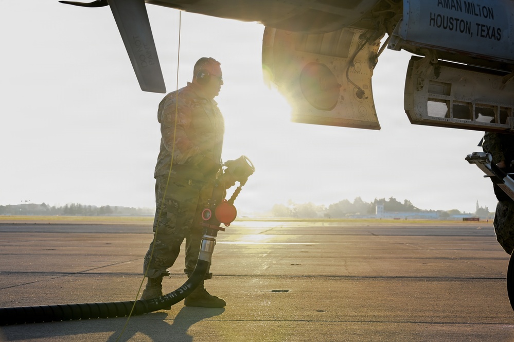 U.S. Navy Aircraft Arrive at Moffett Field for SBLX Week
