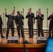The US Navy Band Sea Chanters perform at the Fogelberg Performing Arts Center in Burlington, Massachusetts