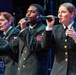 The US Navy Band Sea Chanters perform at the Fogelberg Performing Arts Center in Burlington, Massachusetts