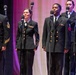 The US Navy Band Sea Chanters perform at the Fogelberg Performing Arts Center in Burlington, Massachusetts