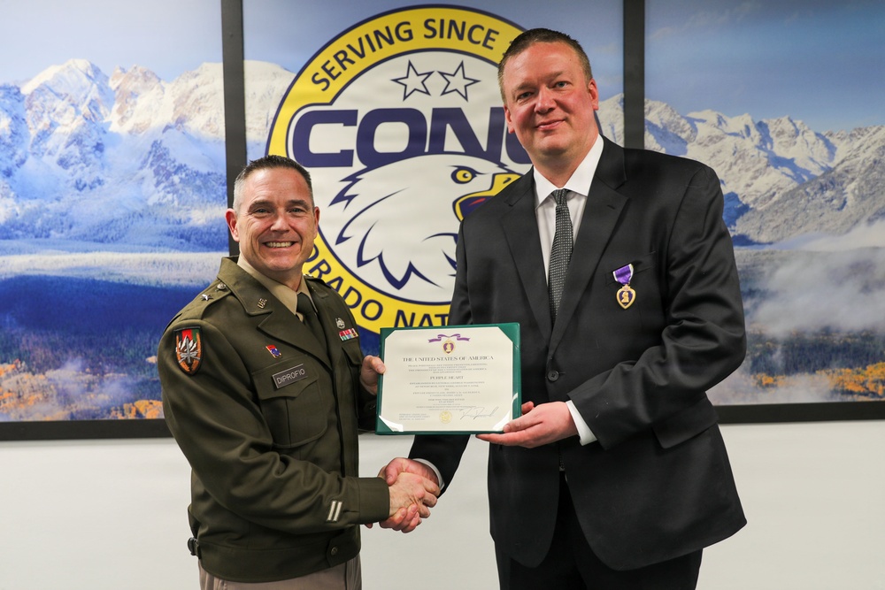 Former Colorado Army National Guard member awarded Purple Heart
