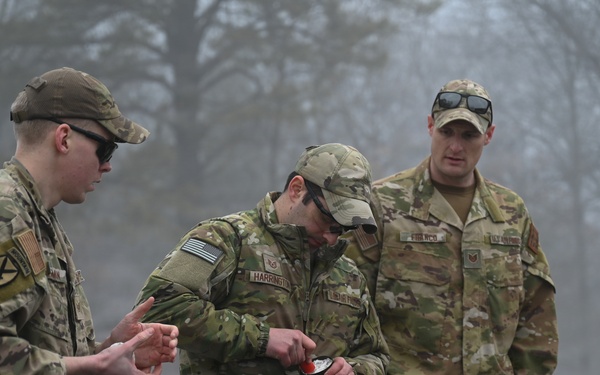 104th Fighter Wing Explosive Ordnance Disposal team conducts monthly detonation training