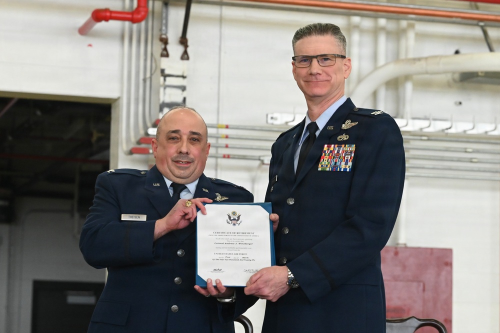 New York Air National Guard Col. Andrew J. Wineberger Retires from 106th Rescue Wing After 39 Years of Service
