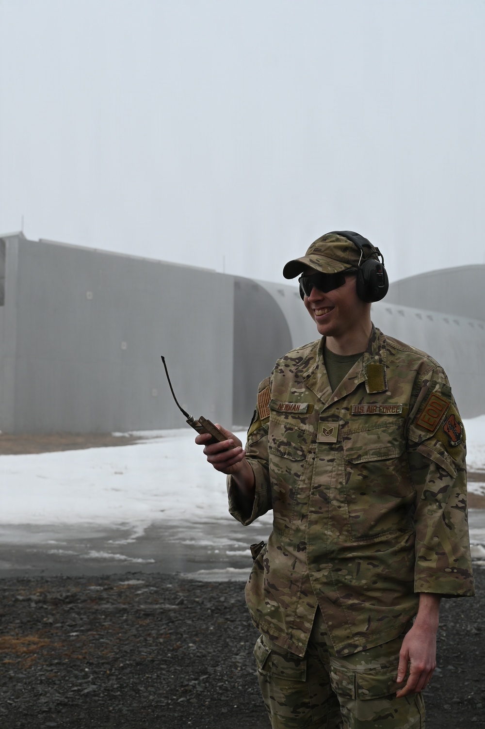 104th Fighter Wing Explosive Ordinance Disposal team conducts monthly detonation training