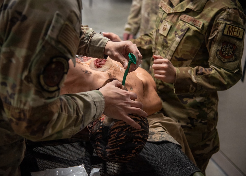The 108th Medical Group conducts a Combat Lifesaver Train the Trainer Course