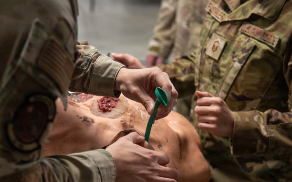 The 108th Medical Group conducts a Combat Lifesaver Train the Trainer Course