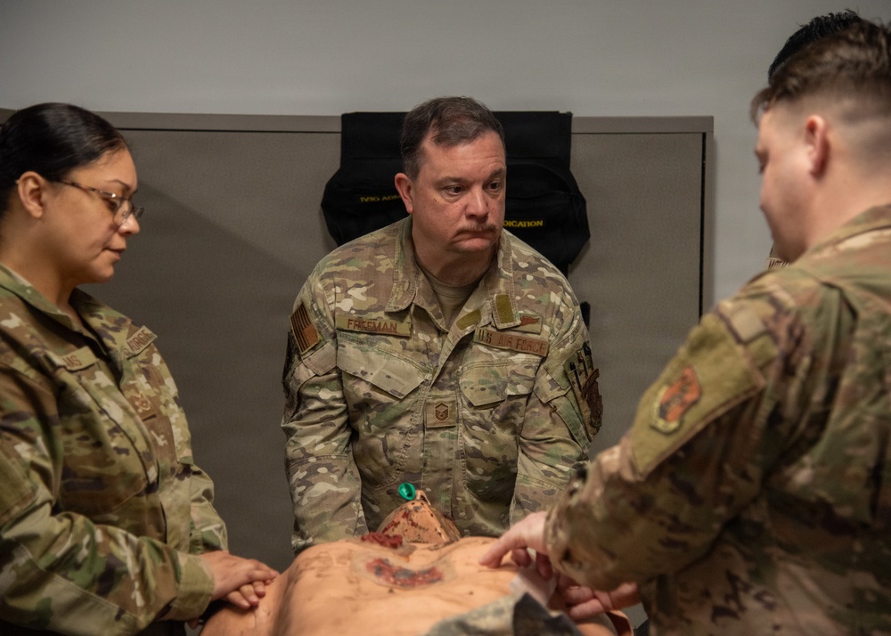 The 108th Medical Group conducts a Combat Lifesaver Train the Trainer Course