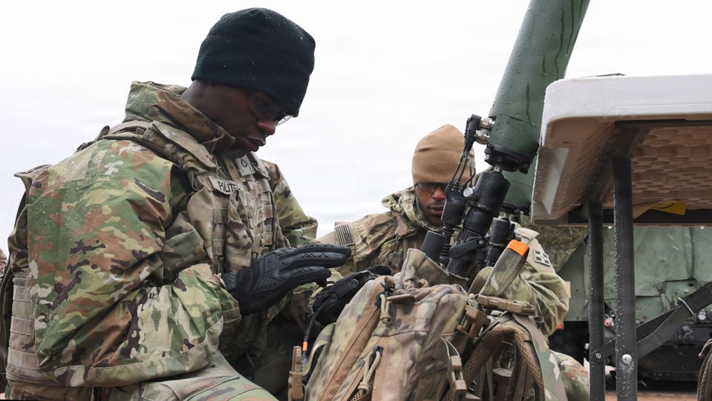 U.S. Soldiers perform tests on denied, degraded, intermittent, or limited equipment