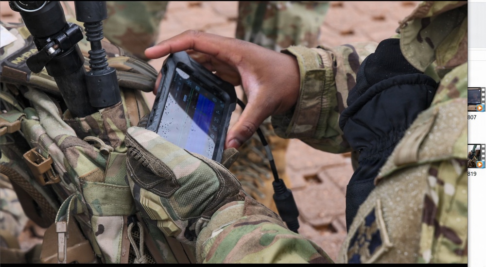 U.S. Soldiers perform tests on denied, degraded, intermittent, or limited equipment
