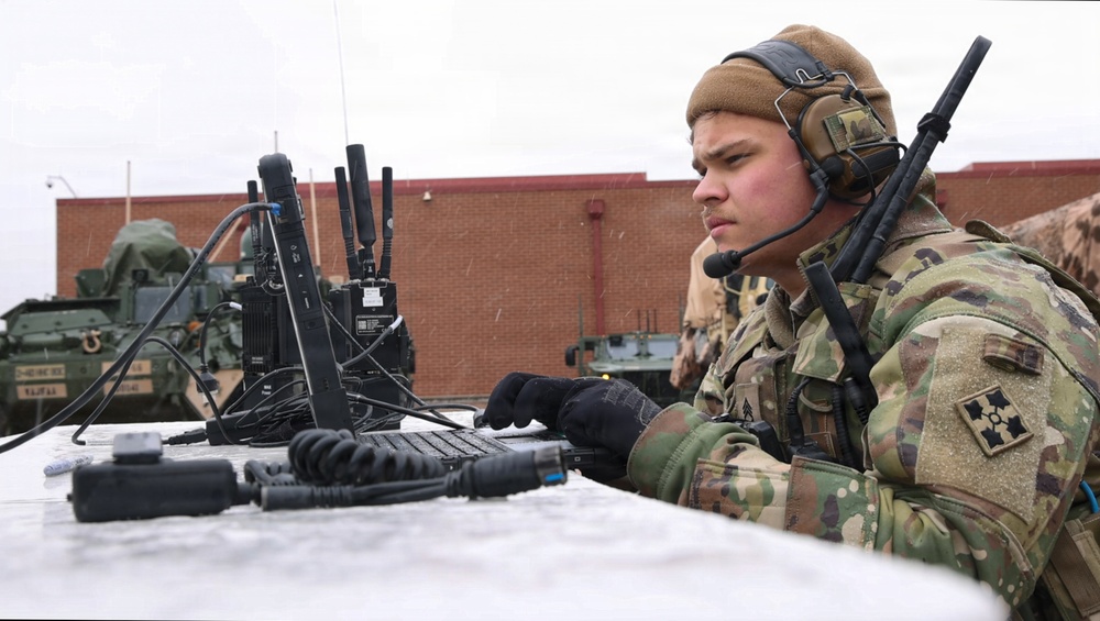 U.S. Soldiers perform tests on denied, degraded, intermittent, or limited equipment