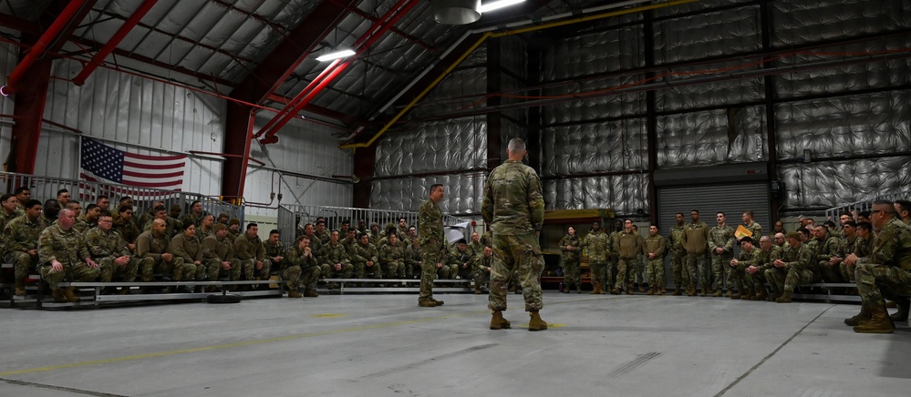 106th Rescue Wing Leadership Engages Members During Town Hall Meetings