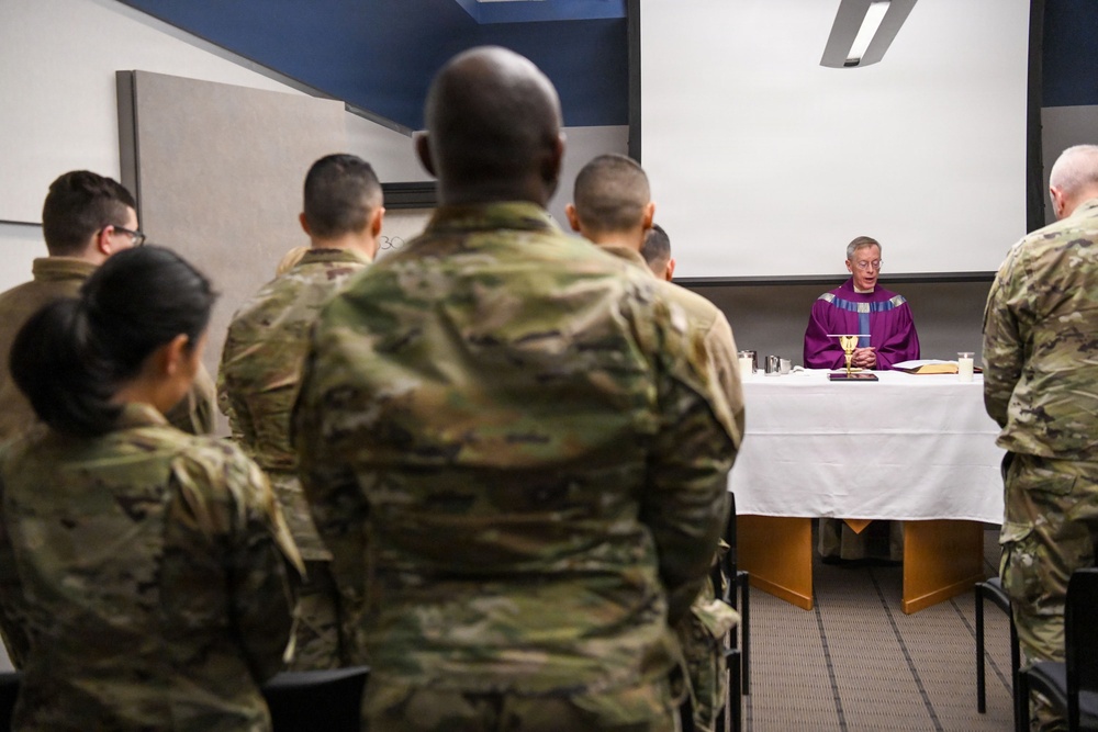 New Massachusetts States Defense Force Chaplain brings Catholic services back to Barnes