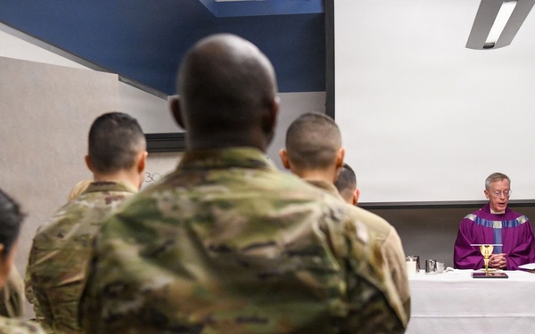 New Massachusetts States Defense Force Chaplain brings Catholic services back to Barnes
