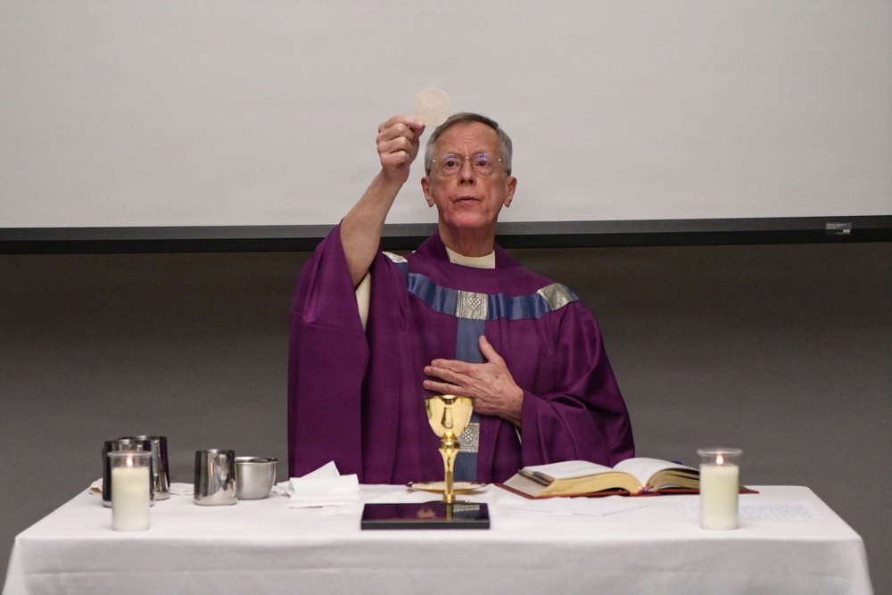 New Massachusetts States Defense Force Chaplain brings Catholic services back to Barnes