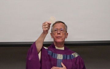 New Massachusetts States Defense Force Chaplain brings Catholic services back to Barnes