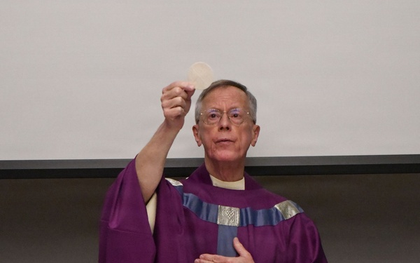 New Massachusetts States Defense Force Chaplain brings Catholic services back to Barnes