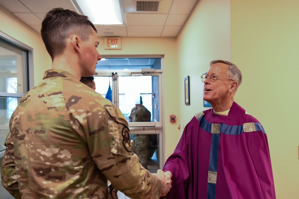 New Massachusetts States Defense Force Chaplain brings Catholic services back to Barnes